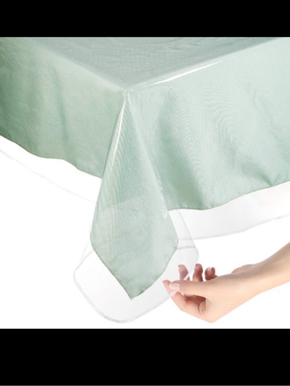 Clear Protective Overlay tablecloth - Unbranded